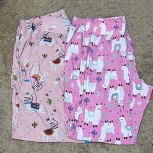 Bobbie Brooks Pink Llama Pajamas